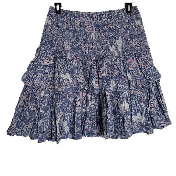 Sundry Dresses & Skirts - New Sundry Wild Floral Ruffle Smocked Size 2 Print Skirt